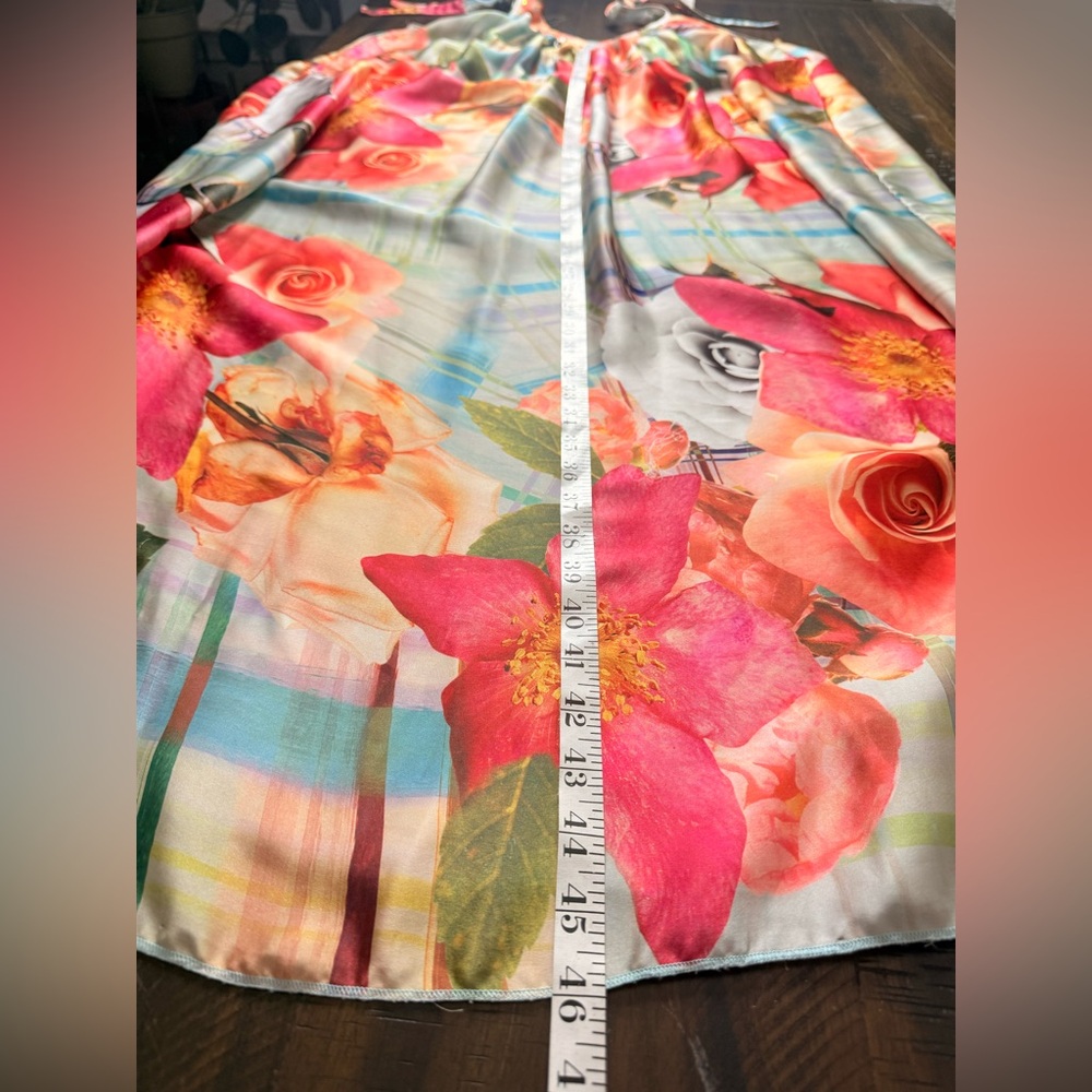 Lapis Floral Maxi Dress with Straps‎ One size - Picture 7 of 10
